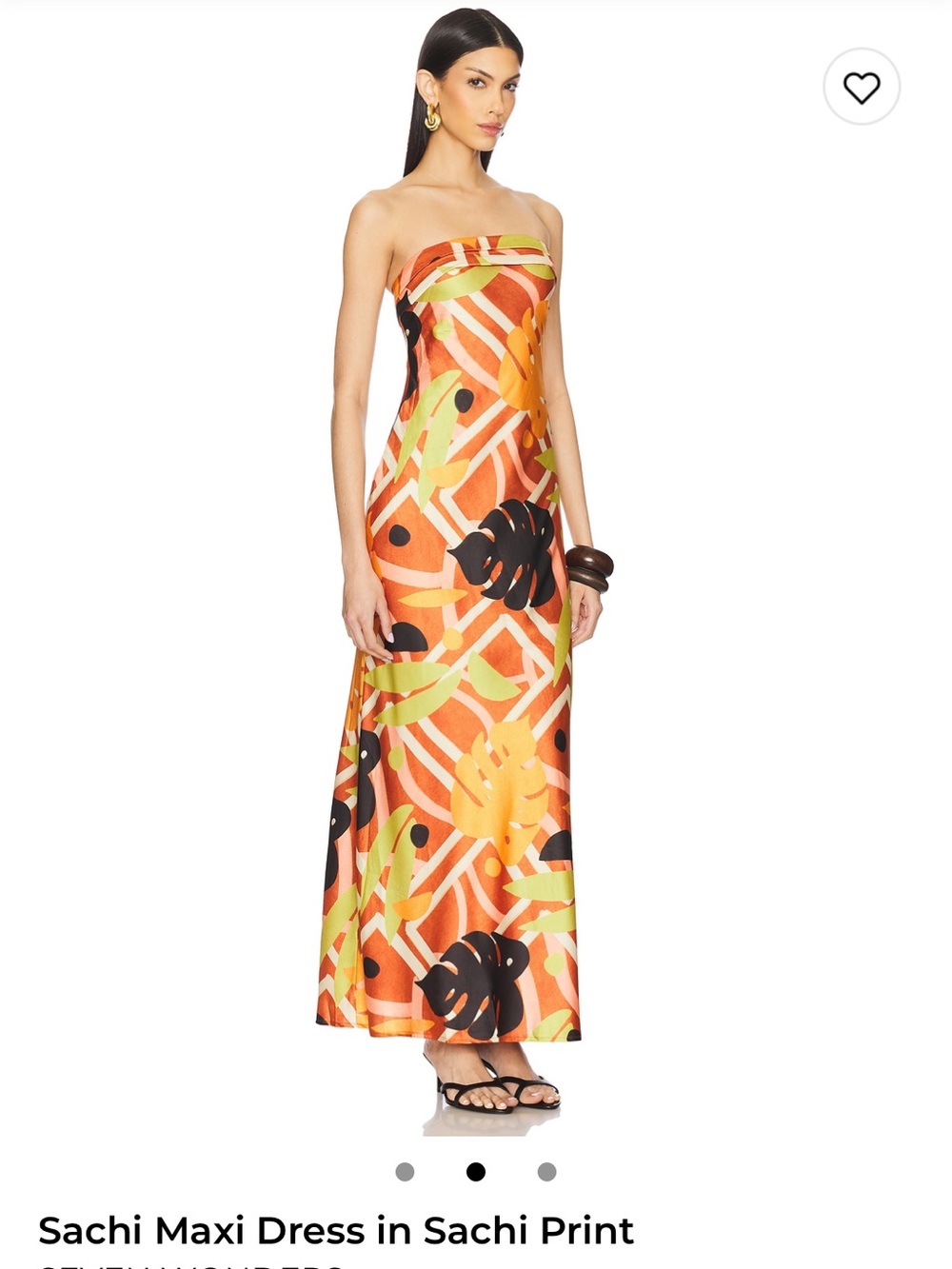 Seven Wonders Sachi Maxi Print Dress Small - Picture 2 of 4